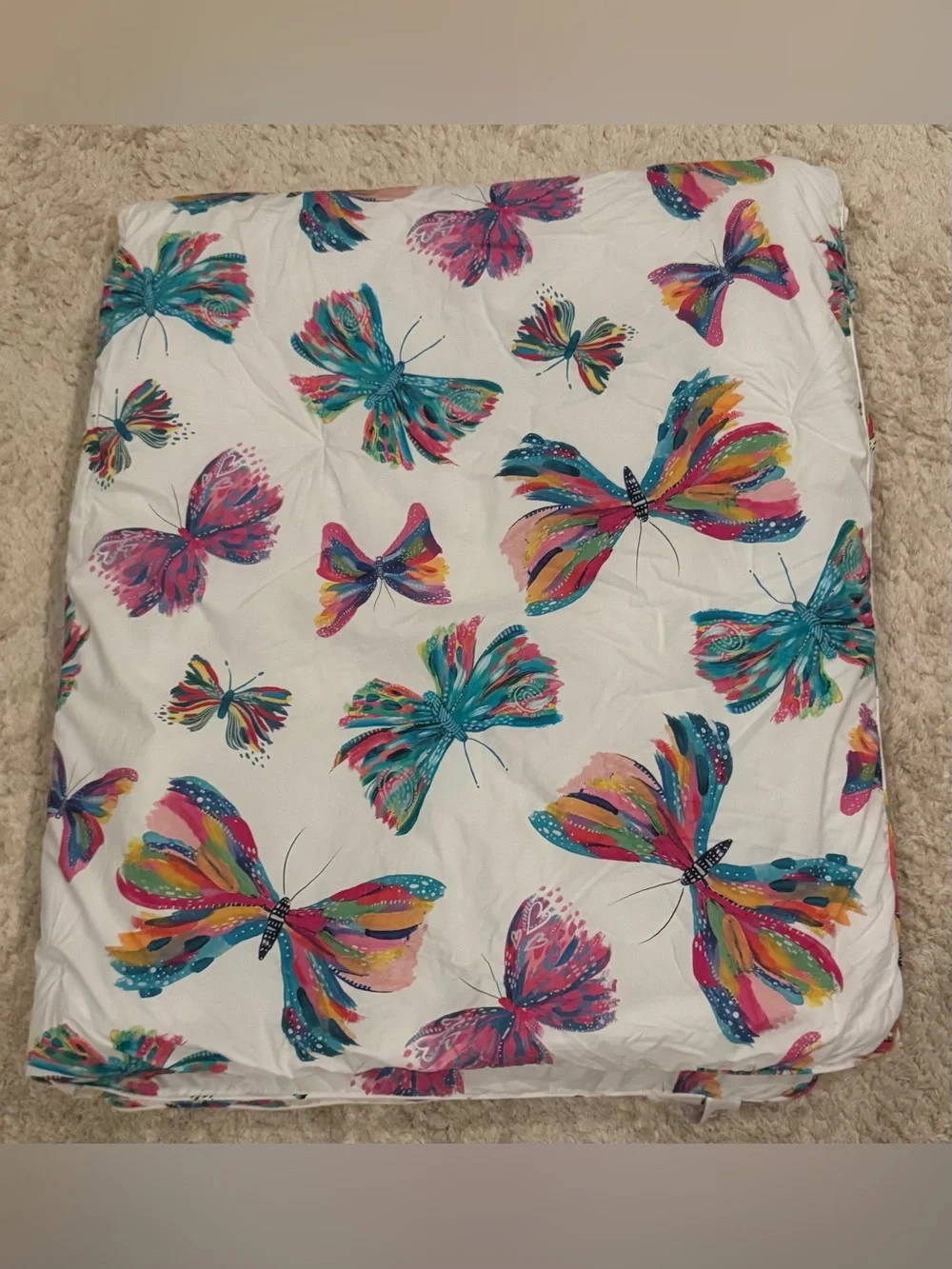 EttaVee for Pottery Barn Kids Watercolor Butterfly Twin Comforter
